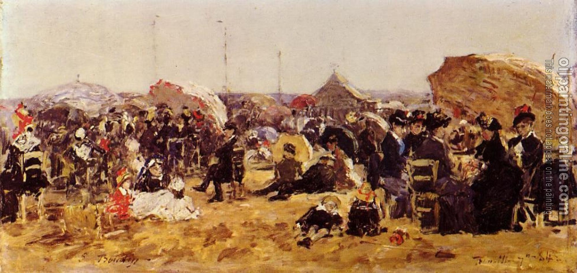 Boudin, Eugene - Beach at Trouville